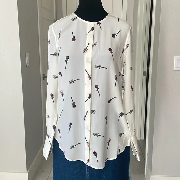 NWT Equipment Femme 💯Silk Top Size S - Picture 2 of 15